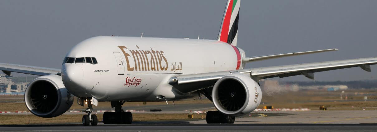 Emirates Boeing 777 sky cargo aircraft