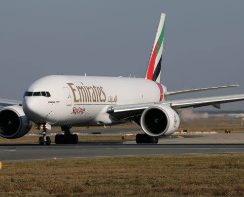 Emirates Boeing 777 sky cargo aircraft