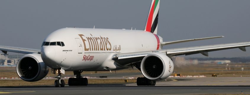 Emirates Boeing 777 sky cargo aircraft
