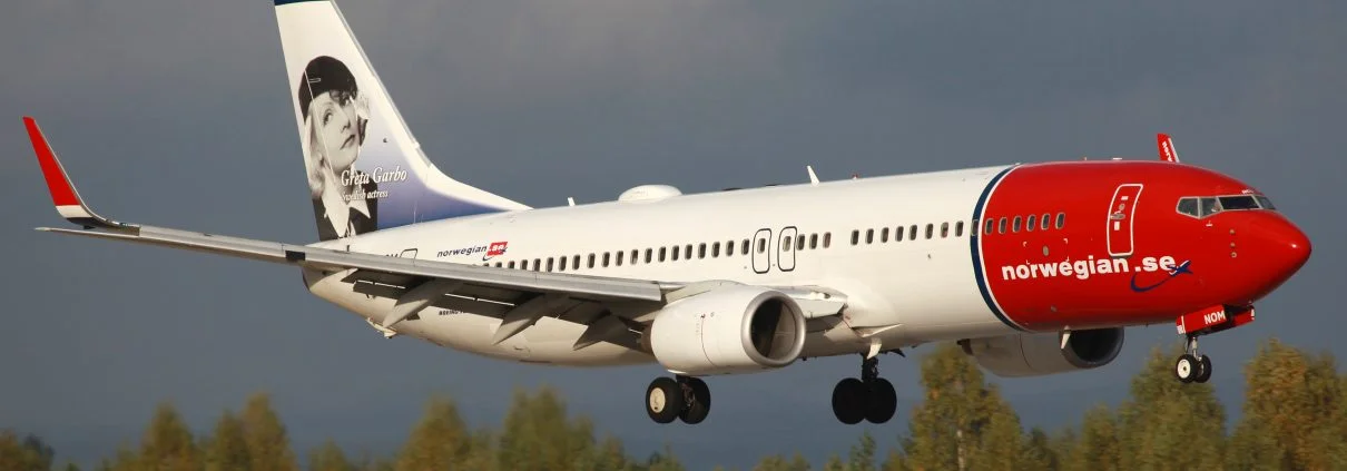 Norwegian 737 on approach