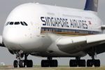 Singapore Airlines A380 on the ground