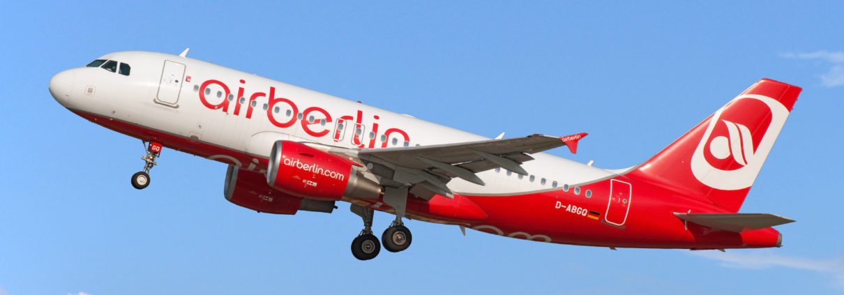 Air Berlin A320 Aircraft taking off