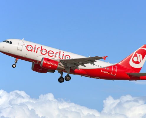 Air Berlin A320 Aircraft taking off
