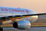 Air Canada aircraft on the ground