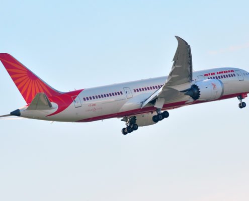 Air India aircraft taking off