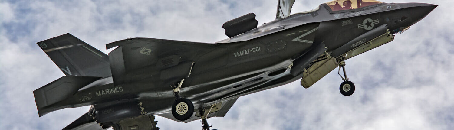 An F35 reversing in flight