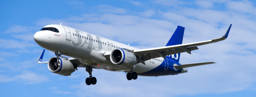 SAS Airbus A320neo aircraft